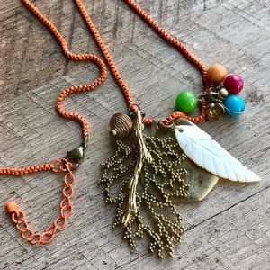 Unique Beach Charm Layering Necklace, Beachcore, Beach Vacation
